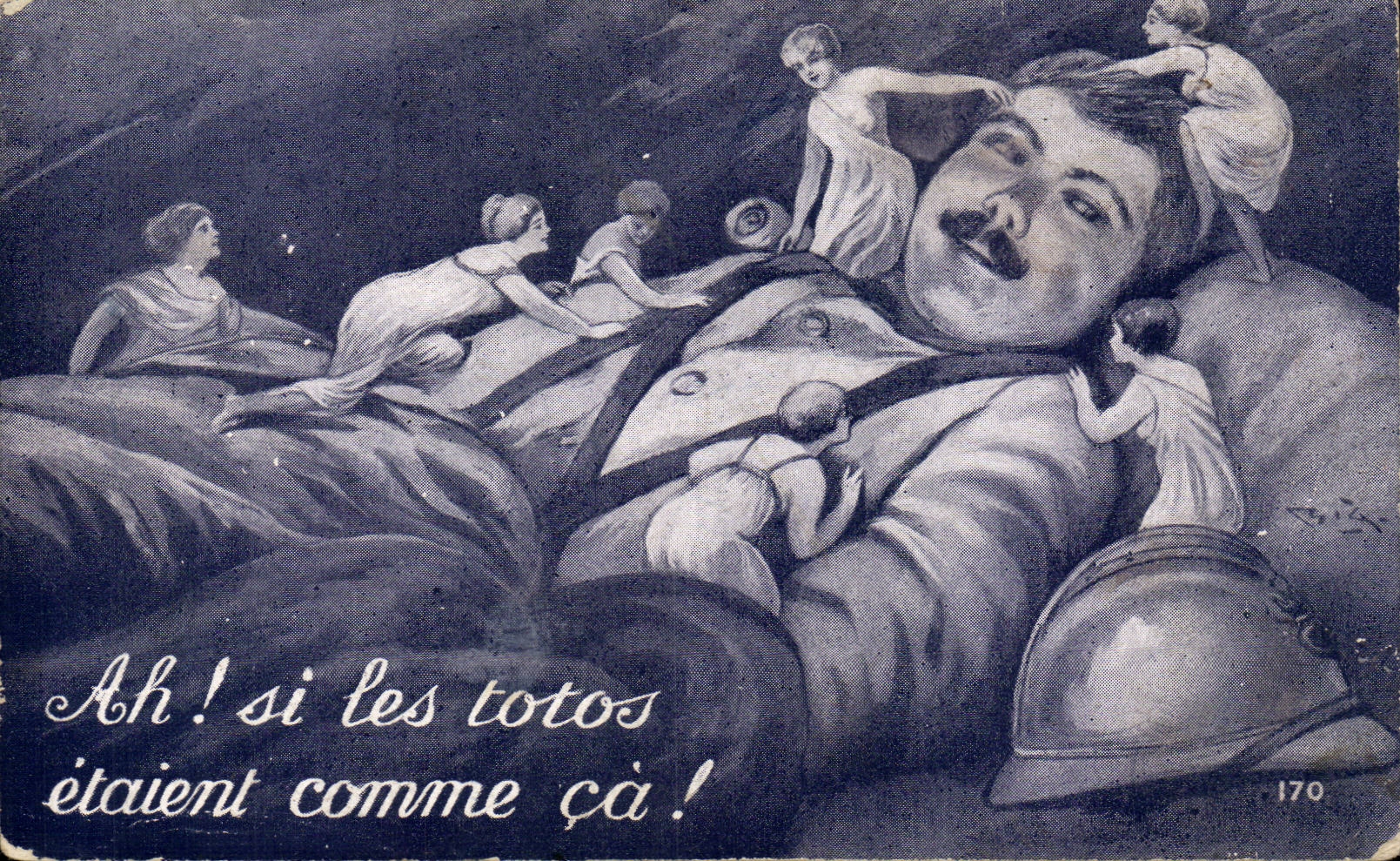 Humour - Illustration - Ah! Si les totos etaient comme ca! Militaria - CPA 