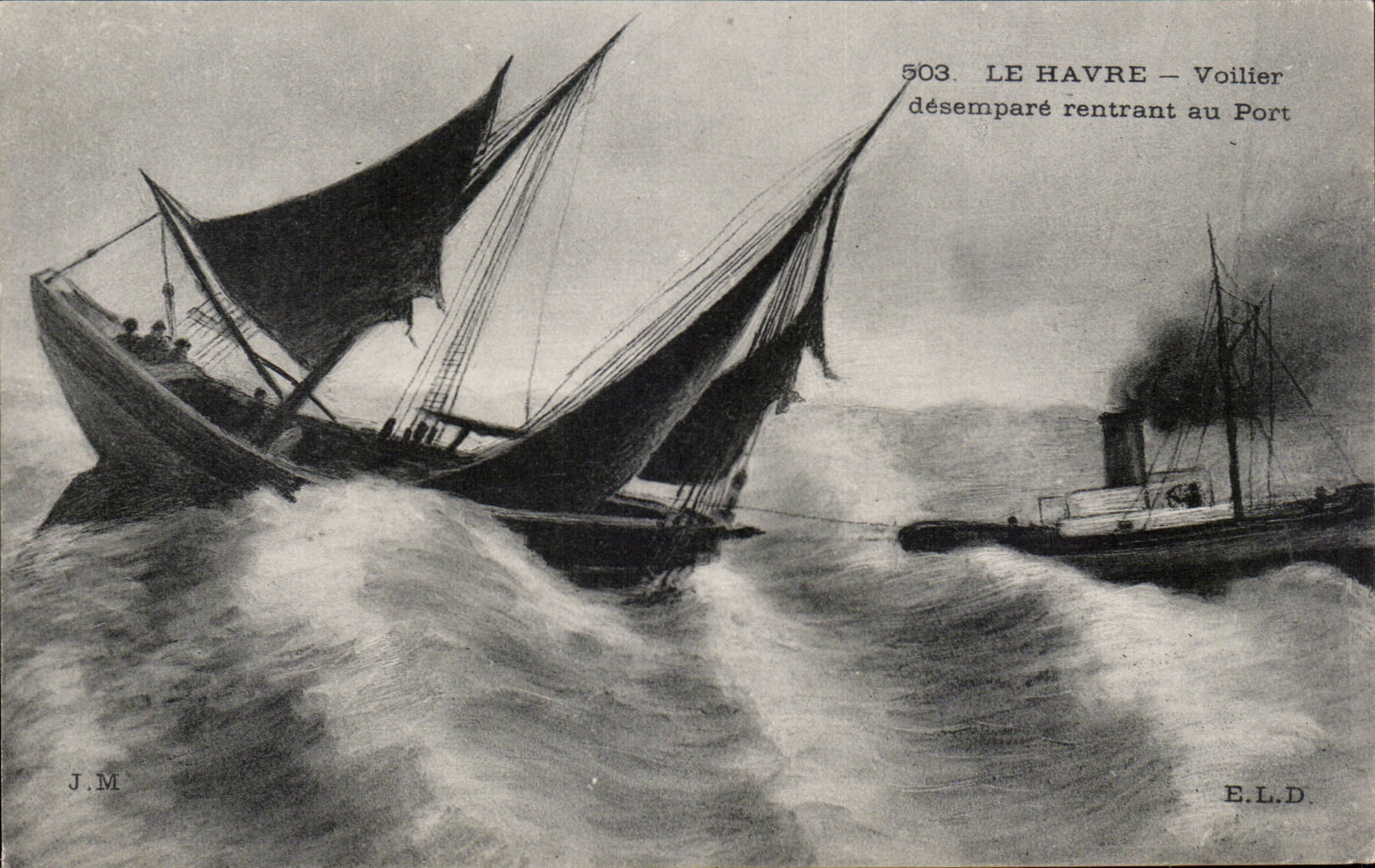 Le Havre - velero inhabilita la navegacion en el puerto - CPA