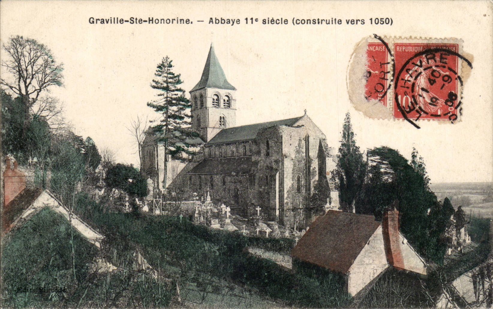 Graville co  Honorine - Abbey 11 Century - CPA