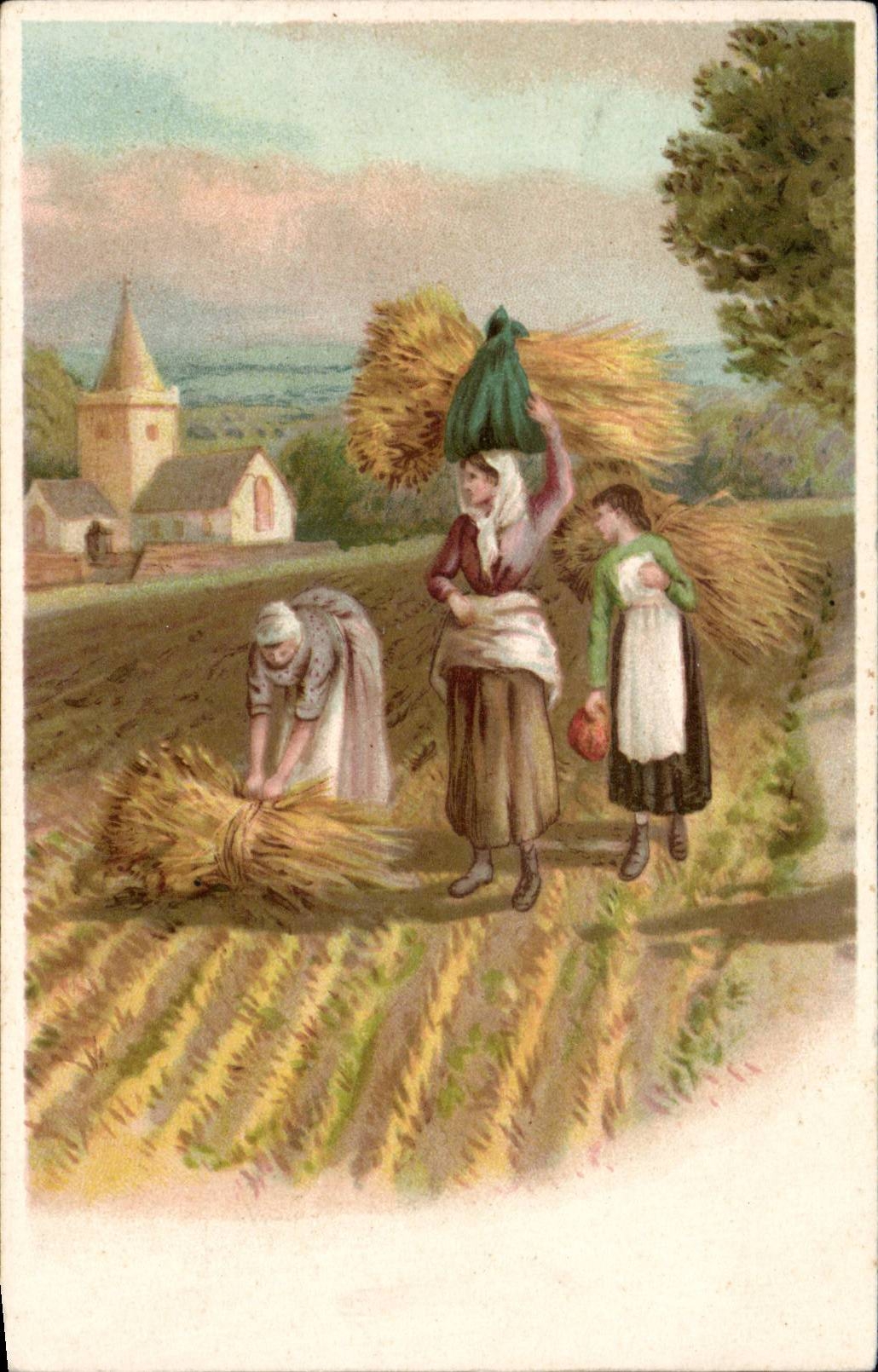 Arts - Tableaux - Beautiful Painting - Agriculture - CPA 