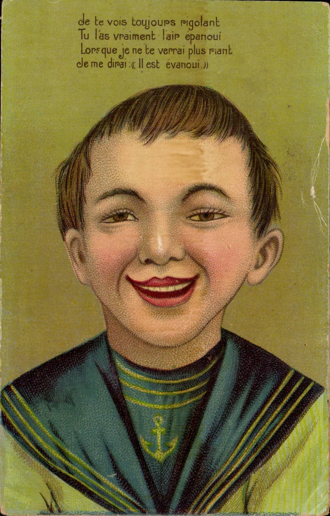 Humour - Illustration - Je te vous toujours rigolant Marin - CPA 