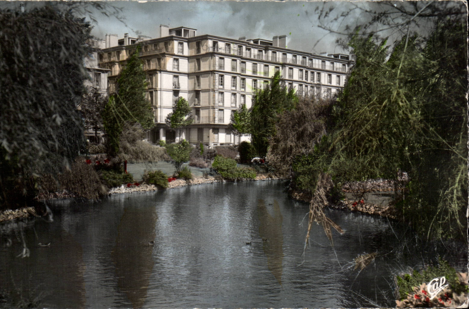 Santo Roch del jardin publico de CPA Havre Le y nuevos edificios