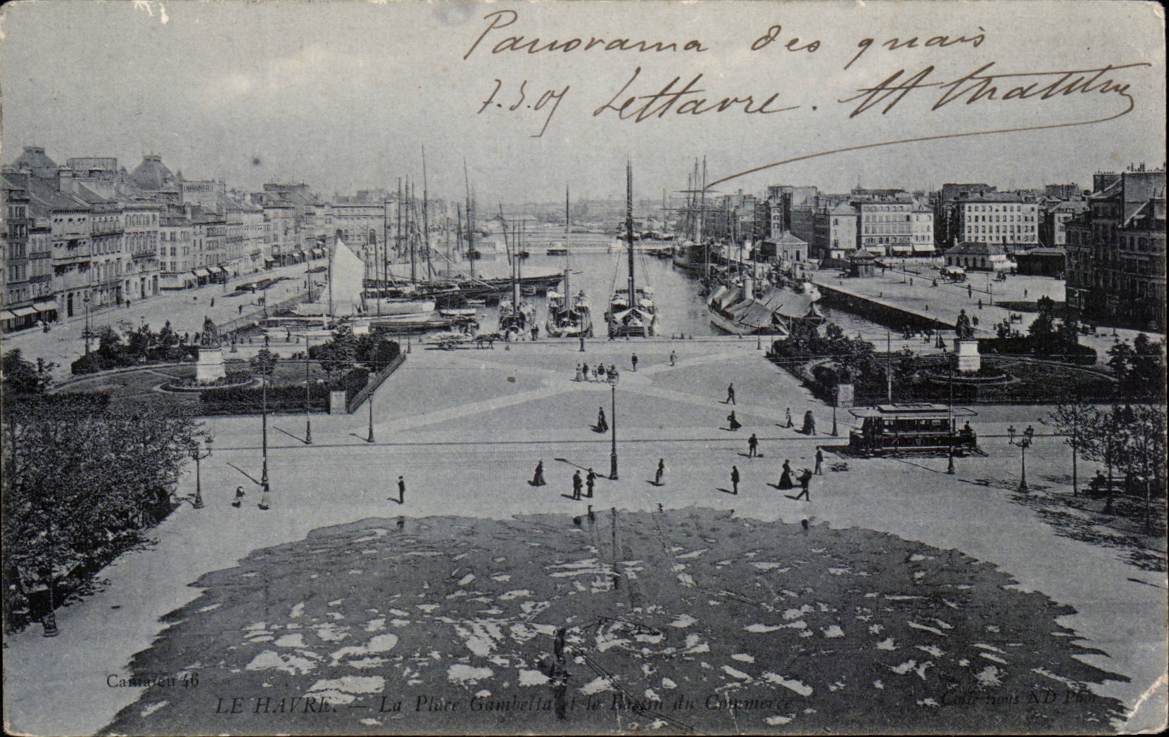 CPA Le Havre Panorama of the quays