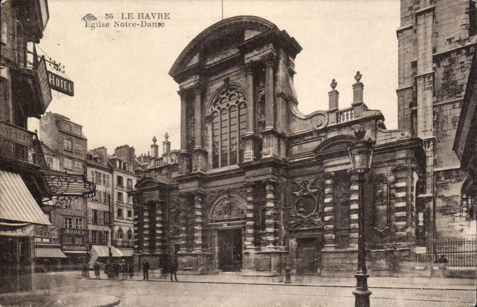 CPA Le Havre la iglesia de Notre Dame