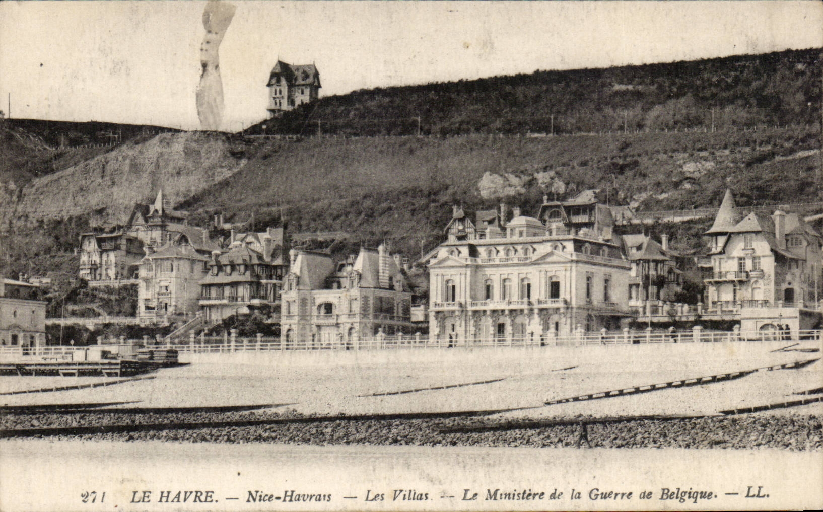 Natural de CPA Le Havre Niza de los chalets de Le Havre el ministerio de la guerra de Belgica