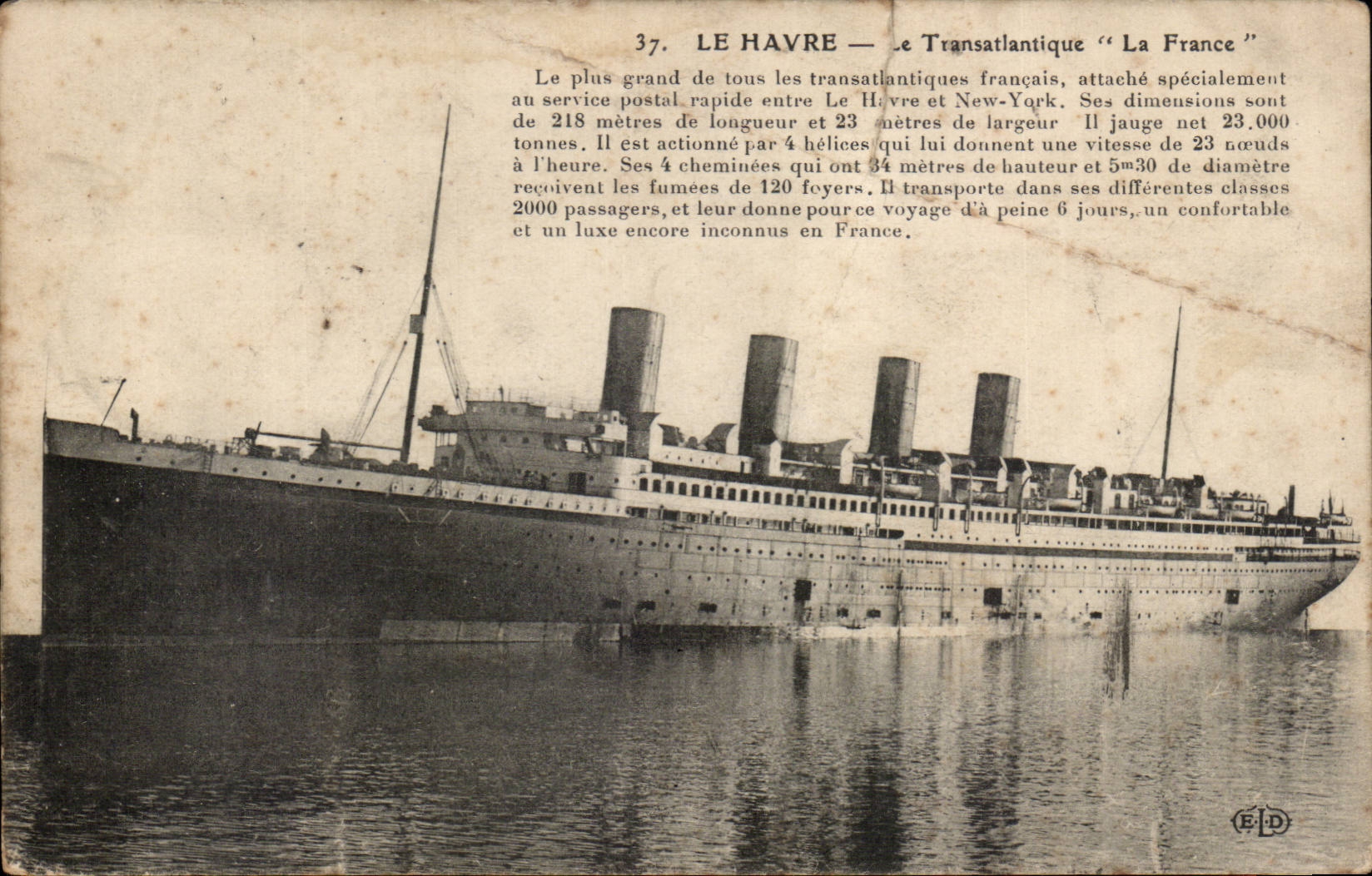 CPA Havre Le Transatlantique Le Harbor