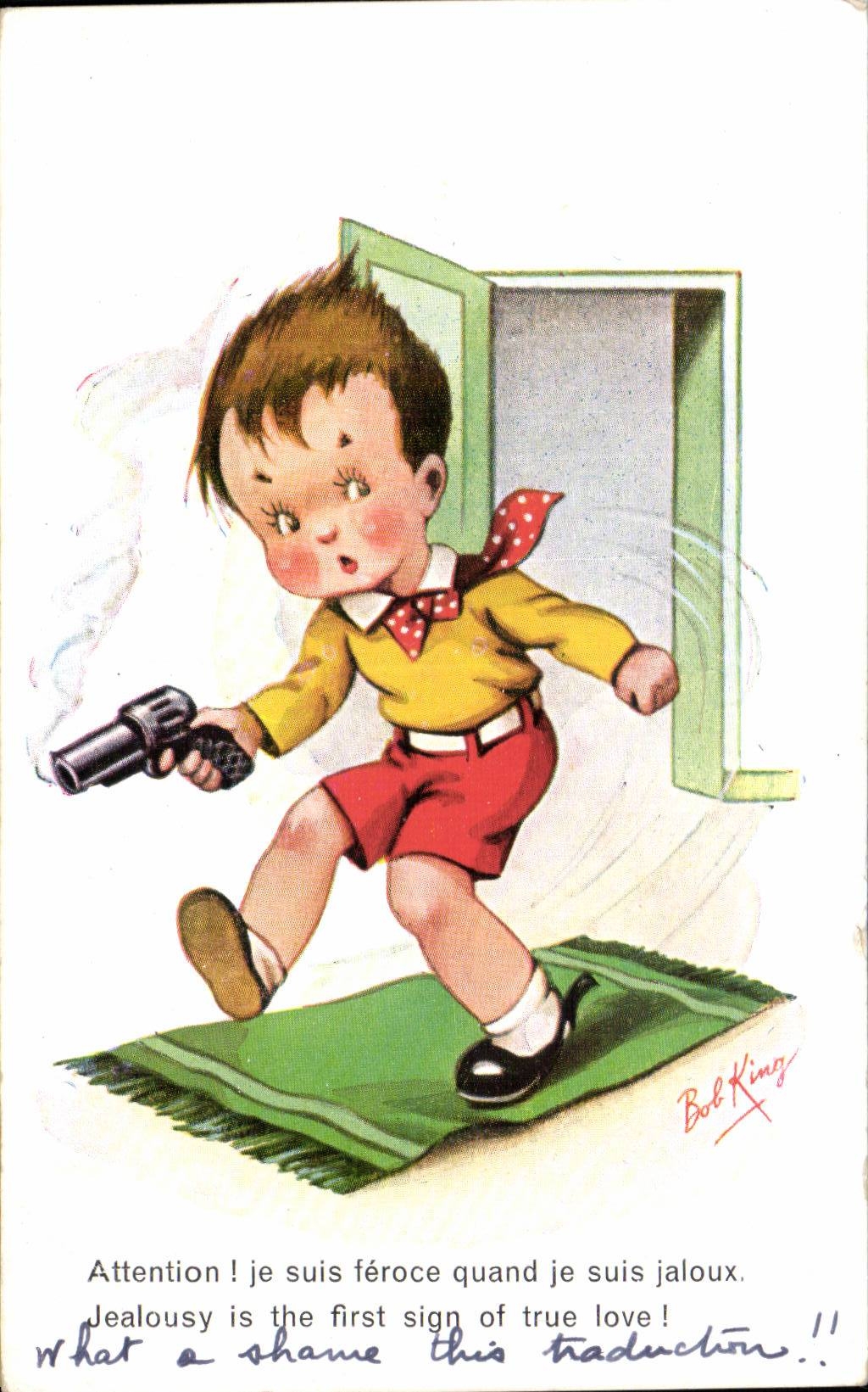 CPA Humour Fantaisie Enfant Bob King