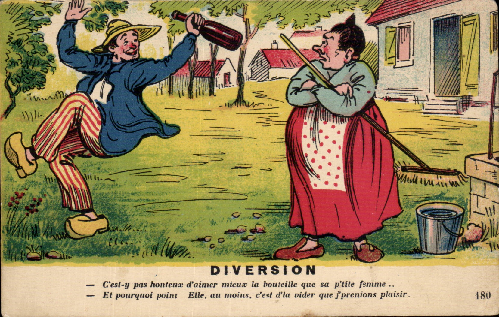 CPA Fantaisie Humour Diversion 