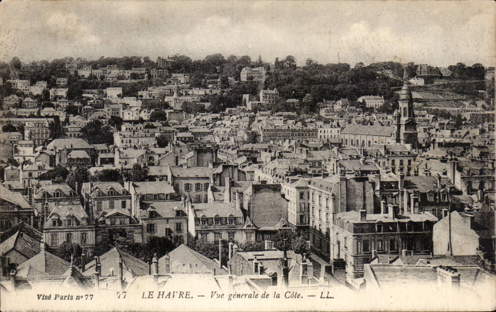 Le Havre - vista de la dimension - CPA