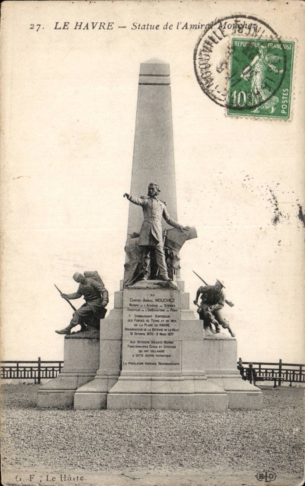 Le Havre el estatua - CPA