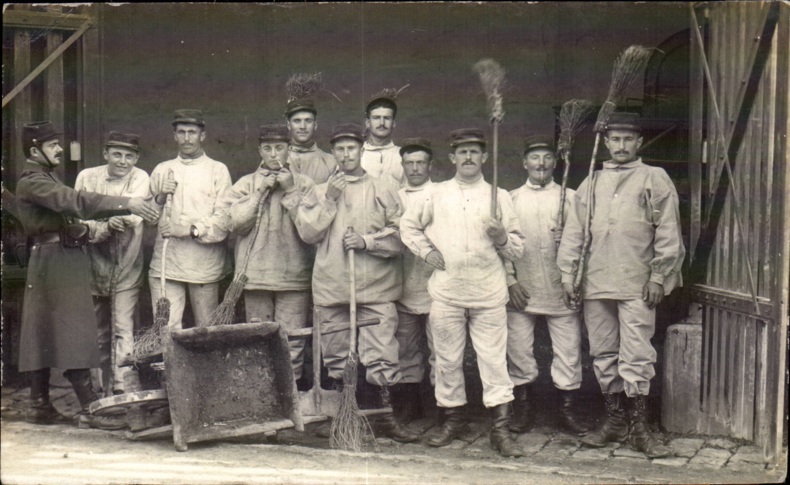 Real photo Soldiers with the regiment