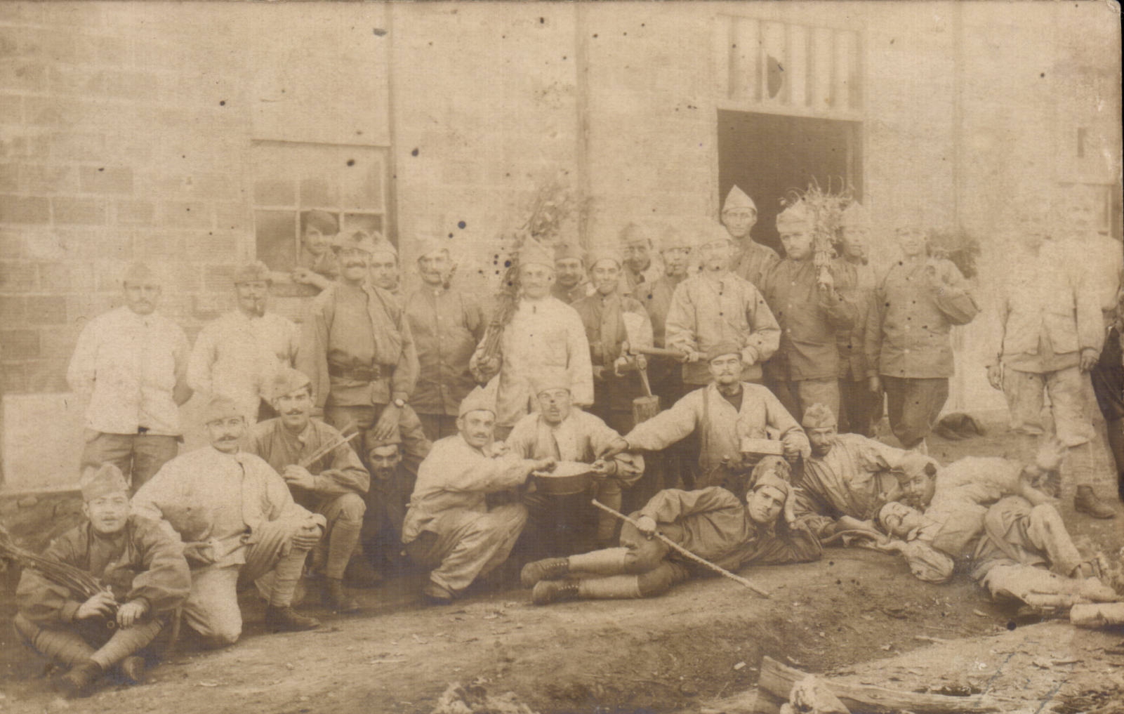 Real photo Militaria Coetquidan Soldiers