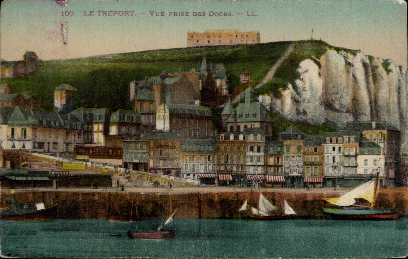 CPA Treport visto de los muelles