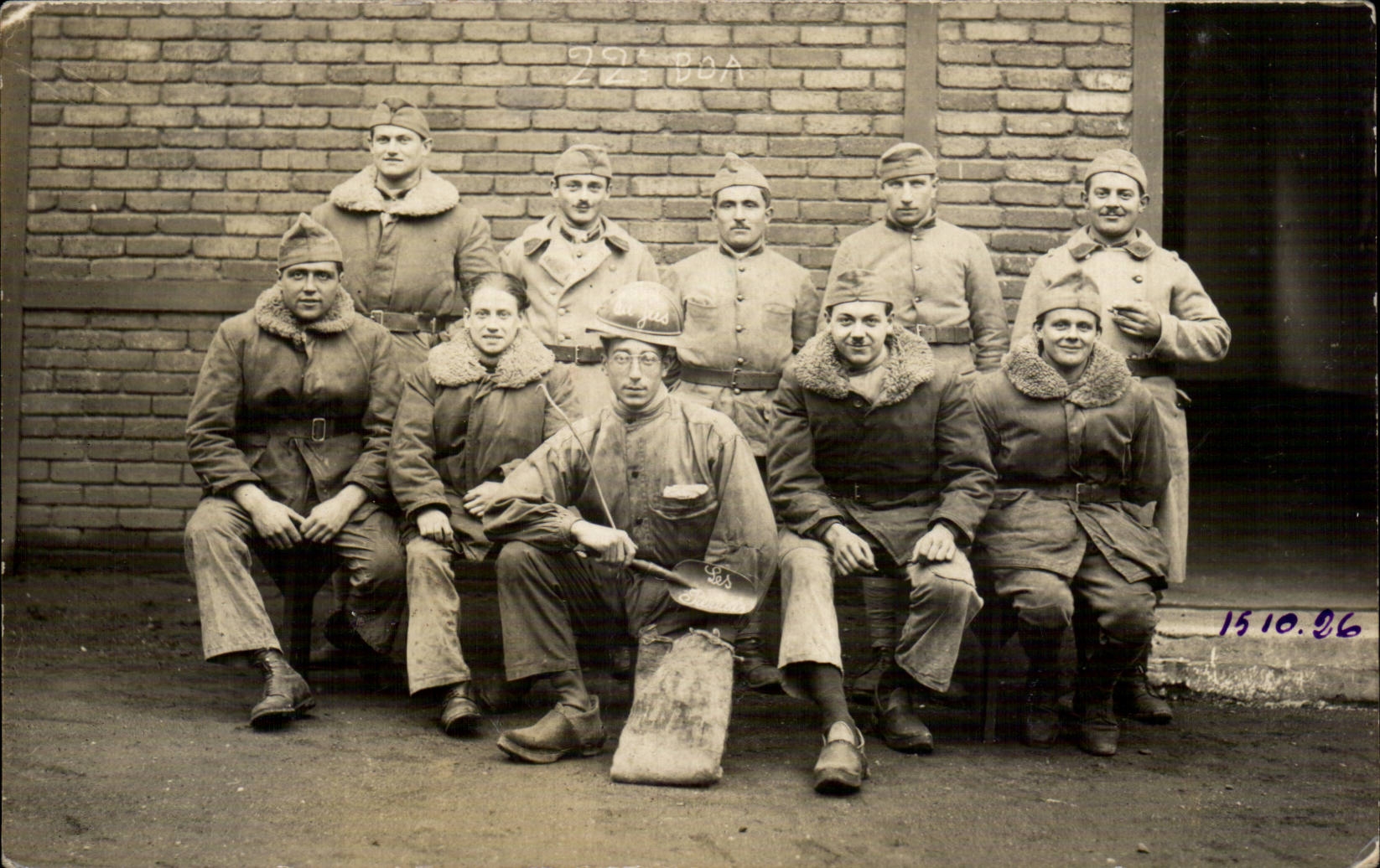 CPA Real photo Militaria Soldiers