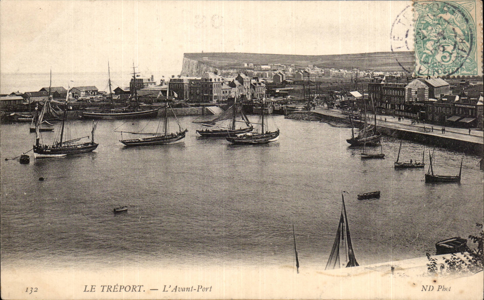 CPA Treport antes del puerto