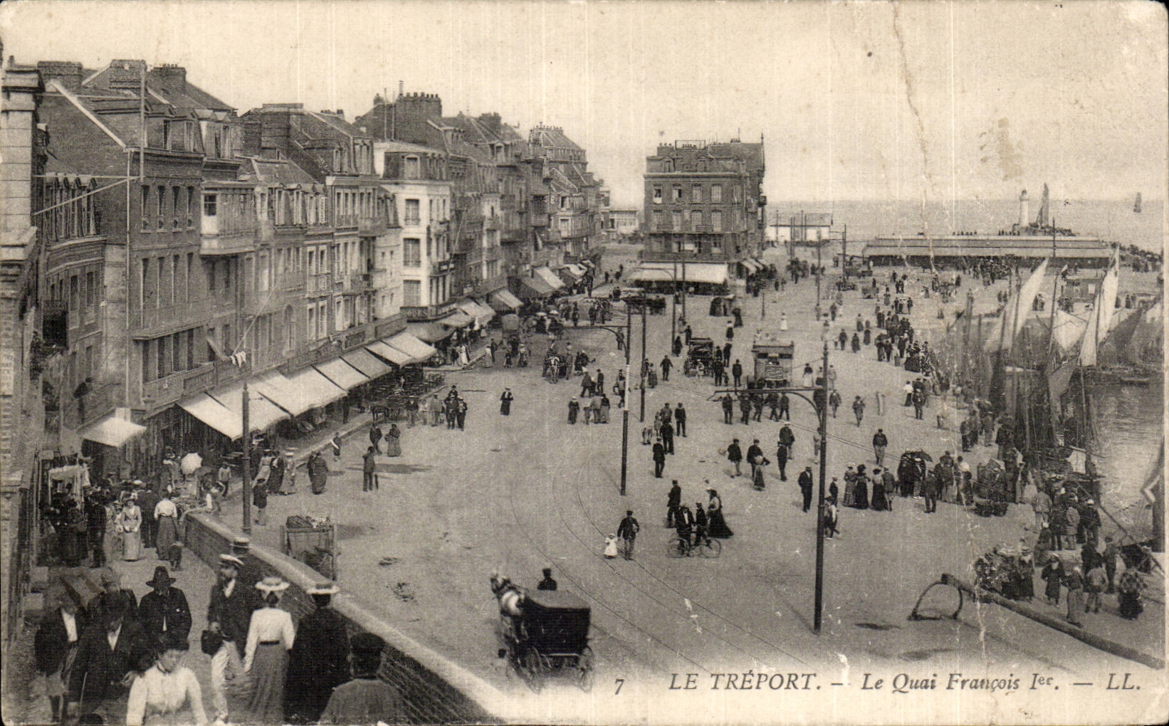 Muelle 1r de CPA Treport Le François