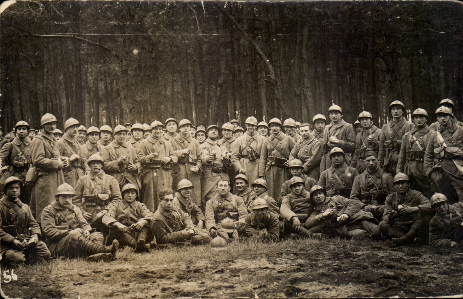 CPA Real photo Militaria Soldiers Camp of Oberhoffler