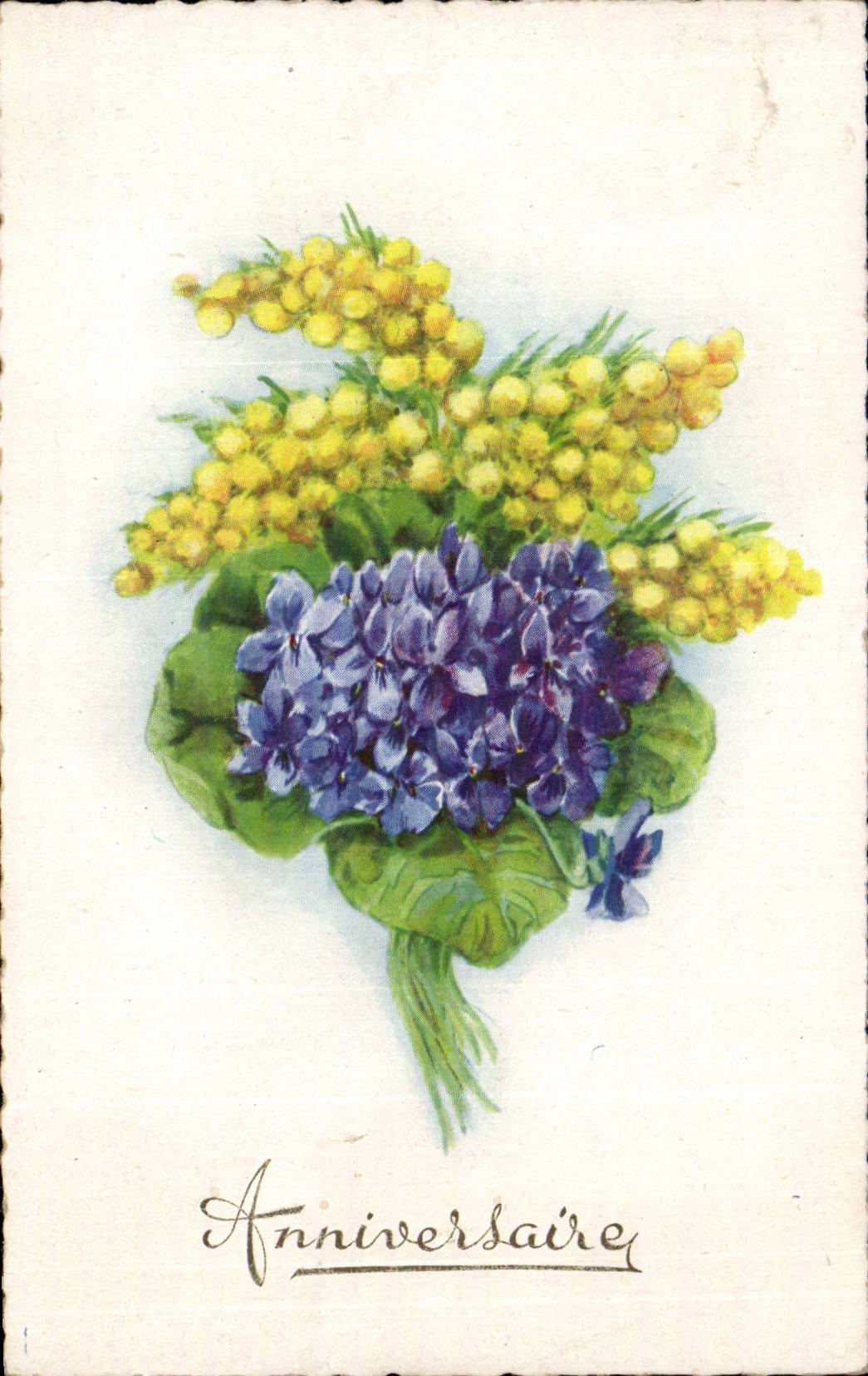 CPA Fantasy Flowers Birthday