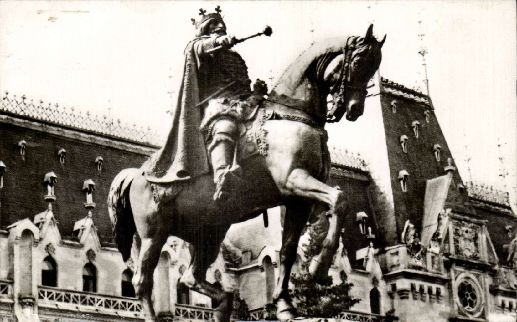 Romania - Romania - Iasi - Statue off Stephan the Great - CPA