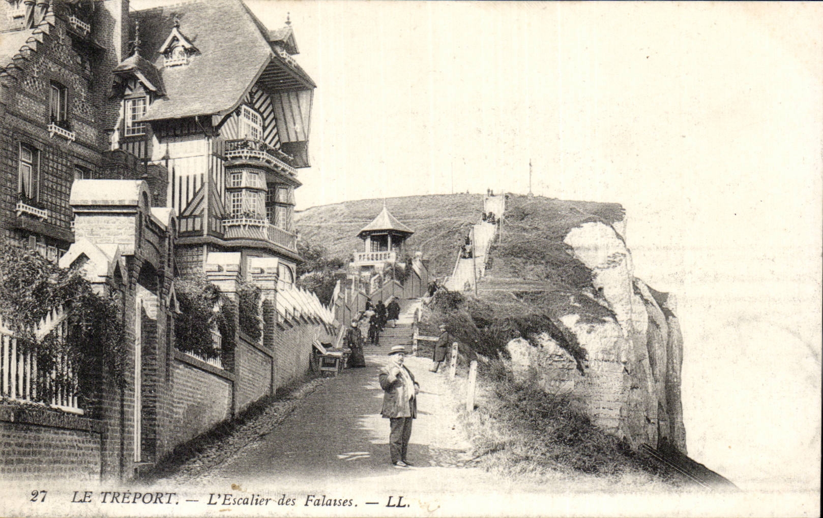 CPA Treport la escalera de acantilados