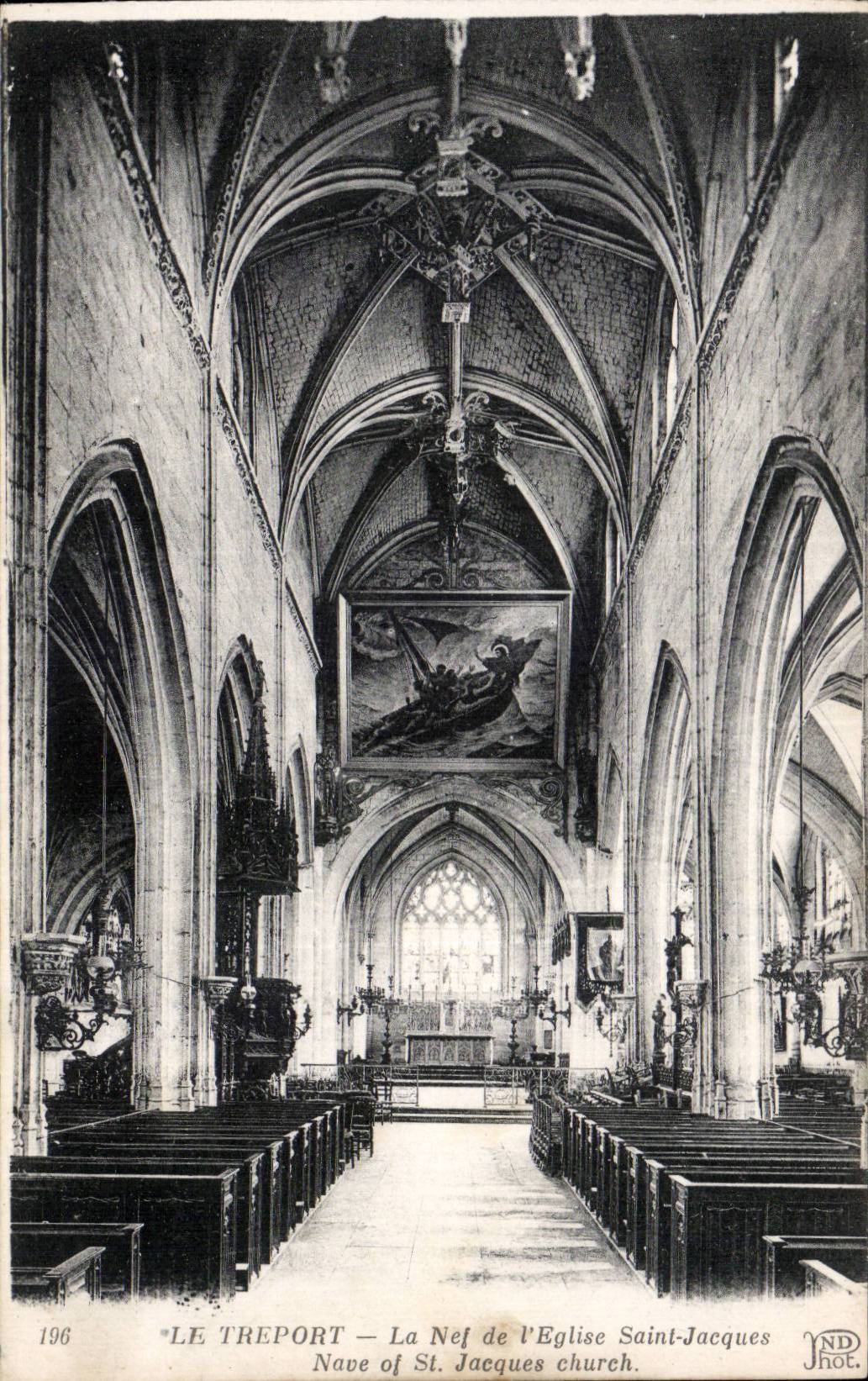 CPA Treport el cubo y el santo Jacques de la iglesia