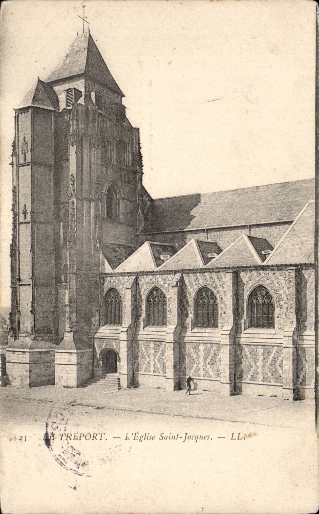 CPA Treport el santo Jacques de la iglesia