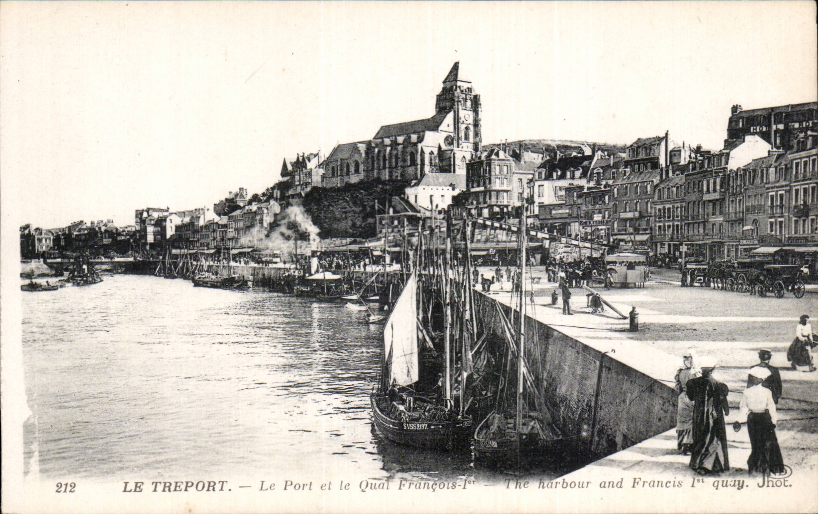 CPA Treport Le port y el muelle 1r de François