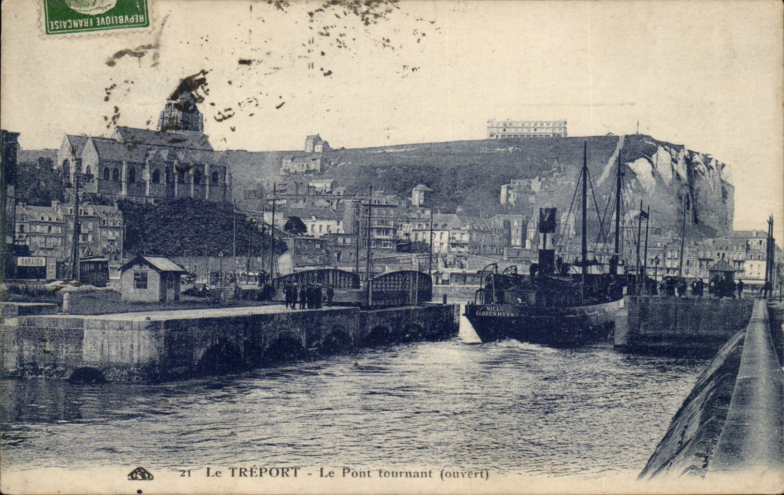 Puente rotatorio de CPA Treport Le