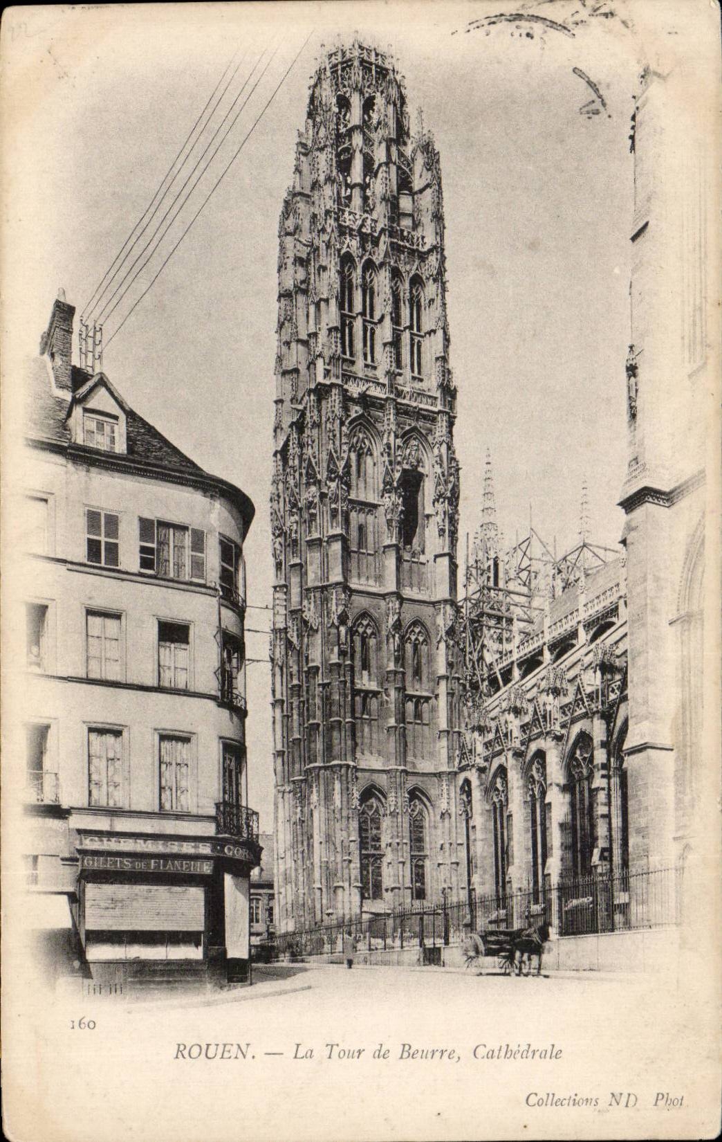CPA Rouen the Butter cathedral tower