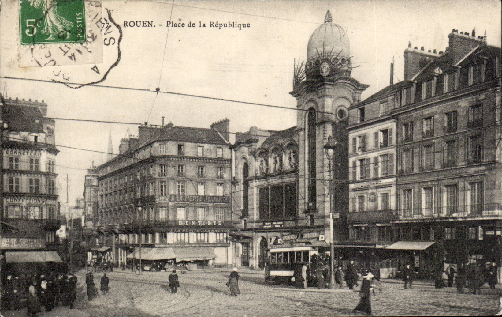 CPA Rouen Places Republic