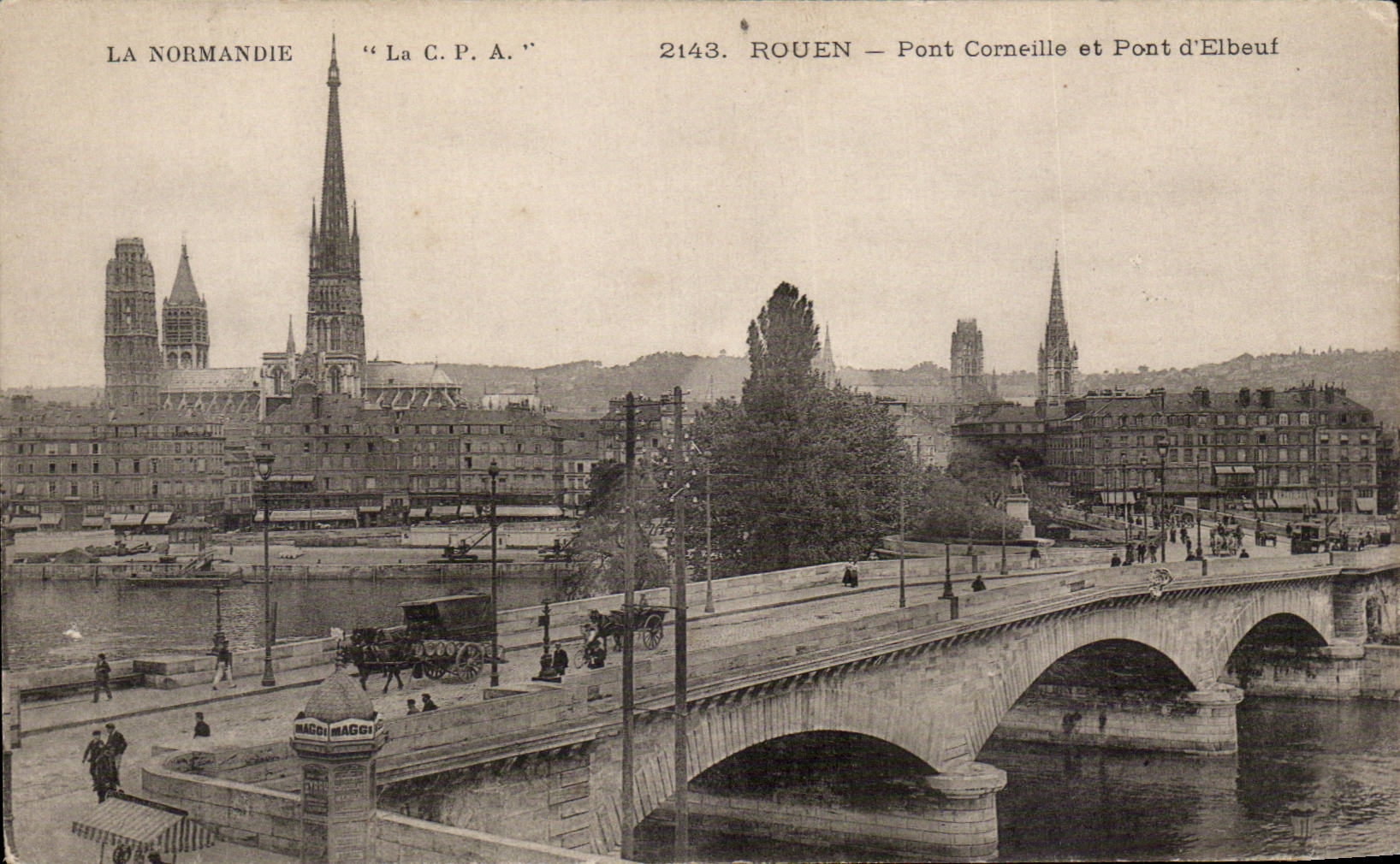 CPA Rouen Bridge Crow and bridge of Embeuf