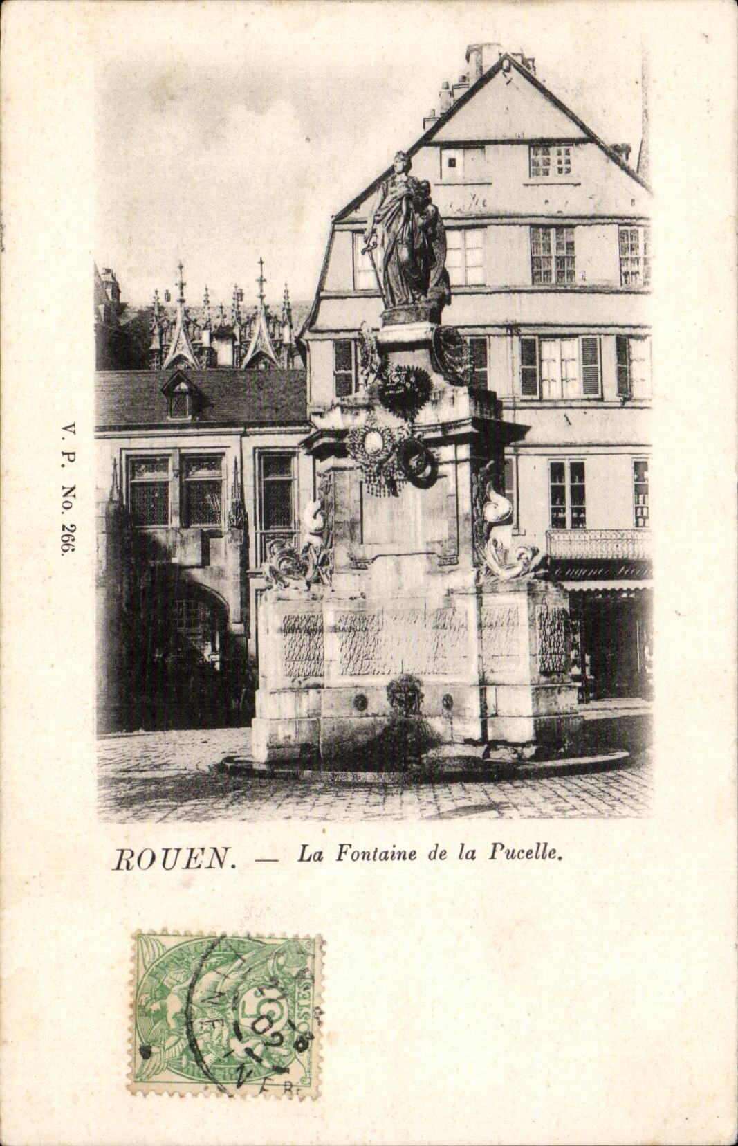 CPA Rouen the fountain of the virgin