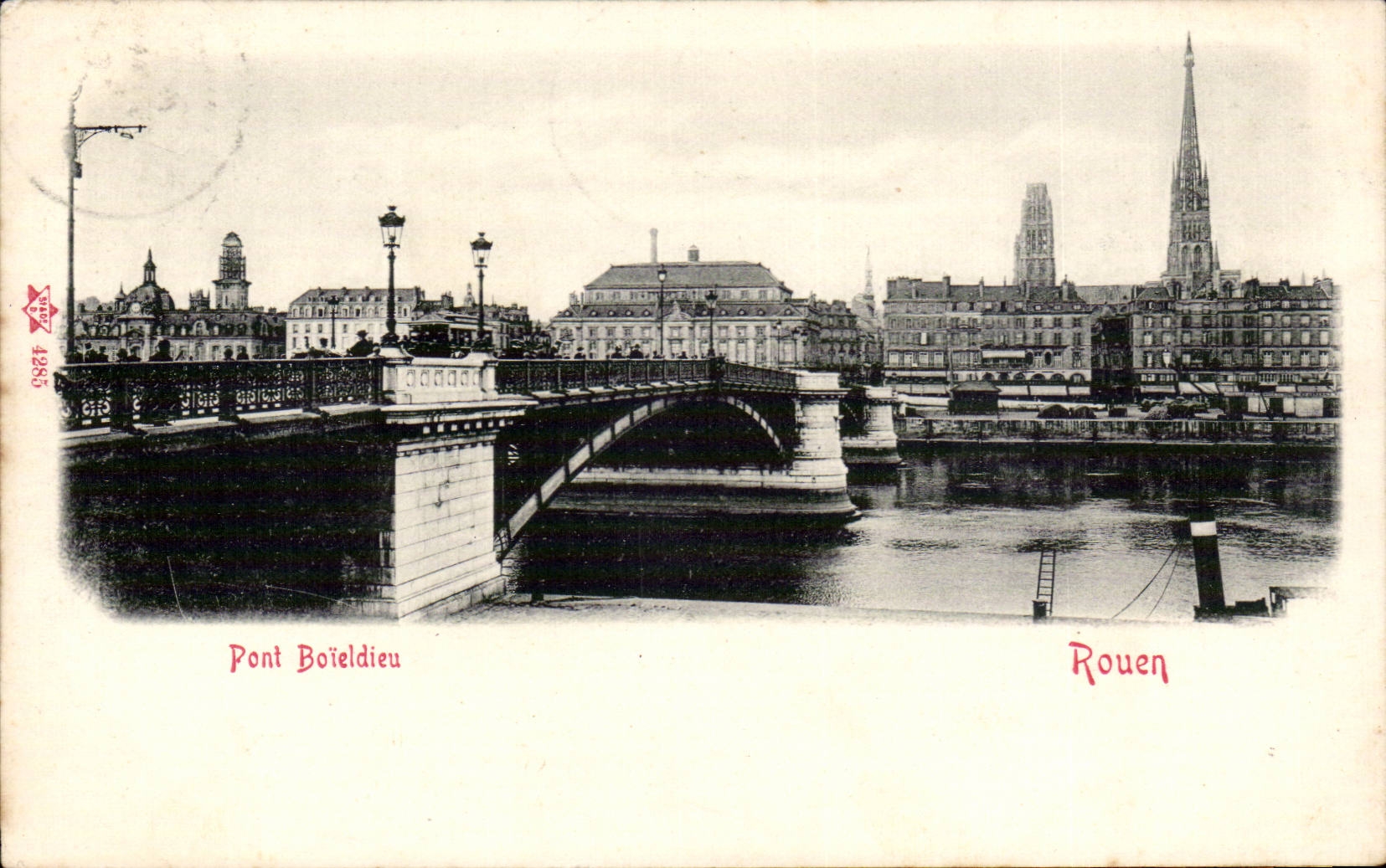 CPA Rouen Boieldieu Bridge