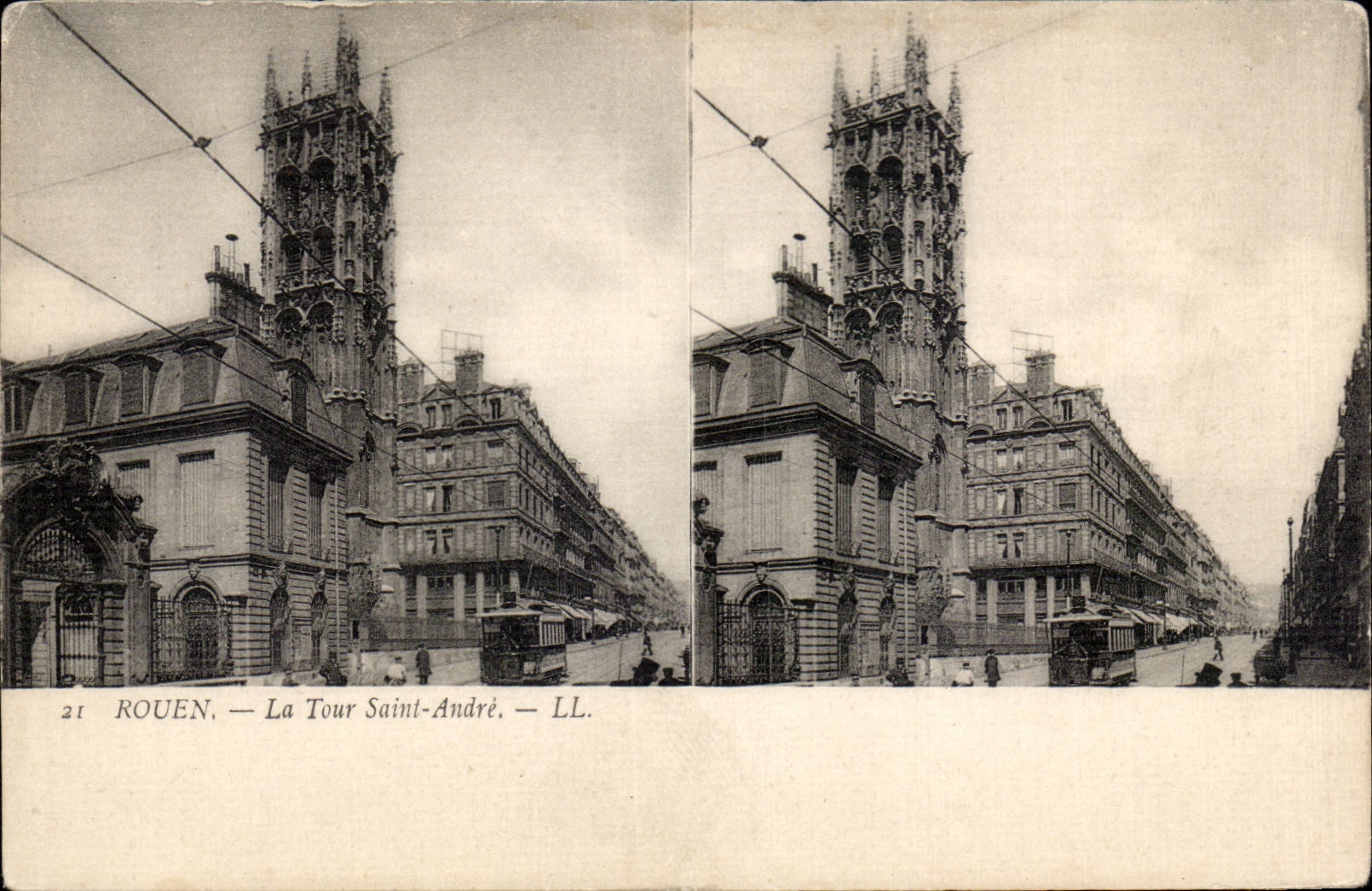 CPA Rouen the tower Saint Andre