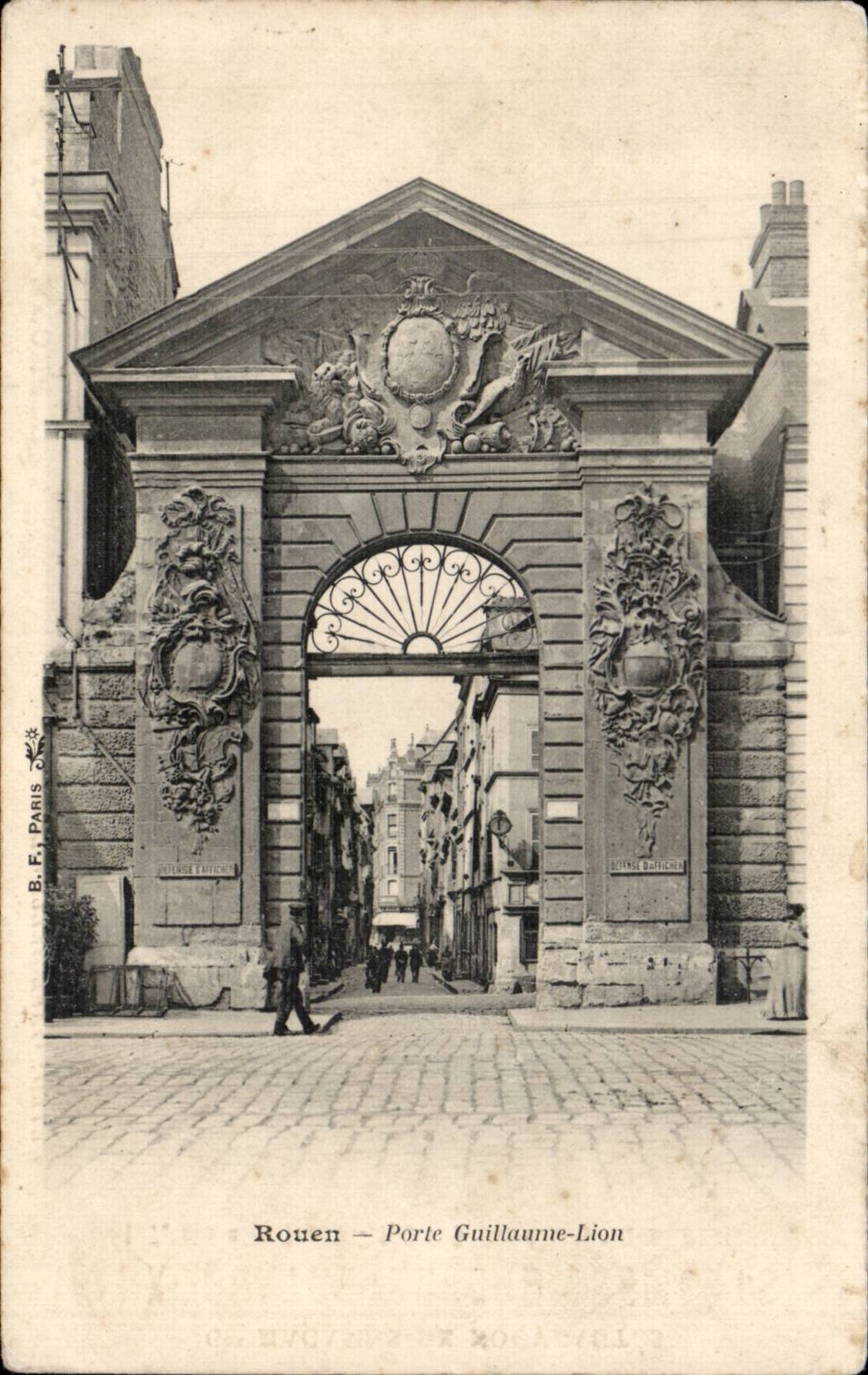 CPA Rouen Gate Guillaume Lion