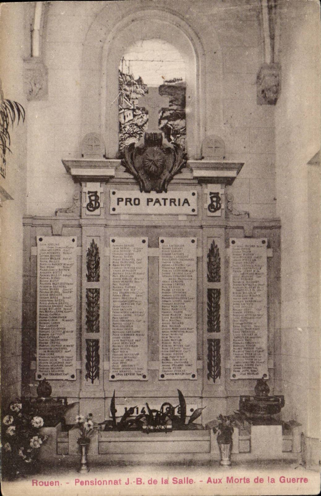 CPA Rouen Boarding school JD of the Room With died of the war