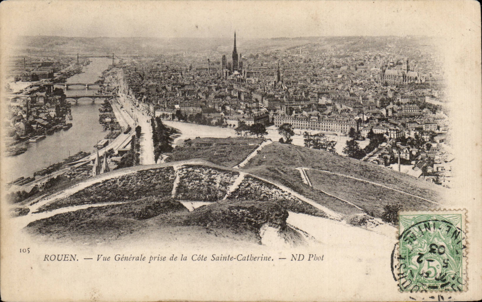 CPA Rouen View taken of the Dimension Sainte Catherine