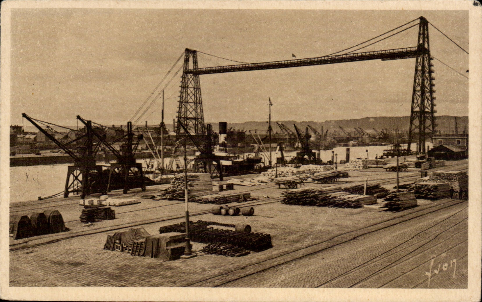 CPA Rouen Transporter bridge