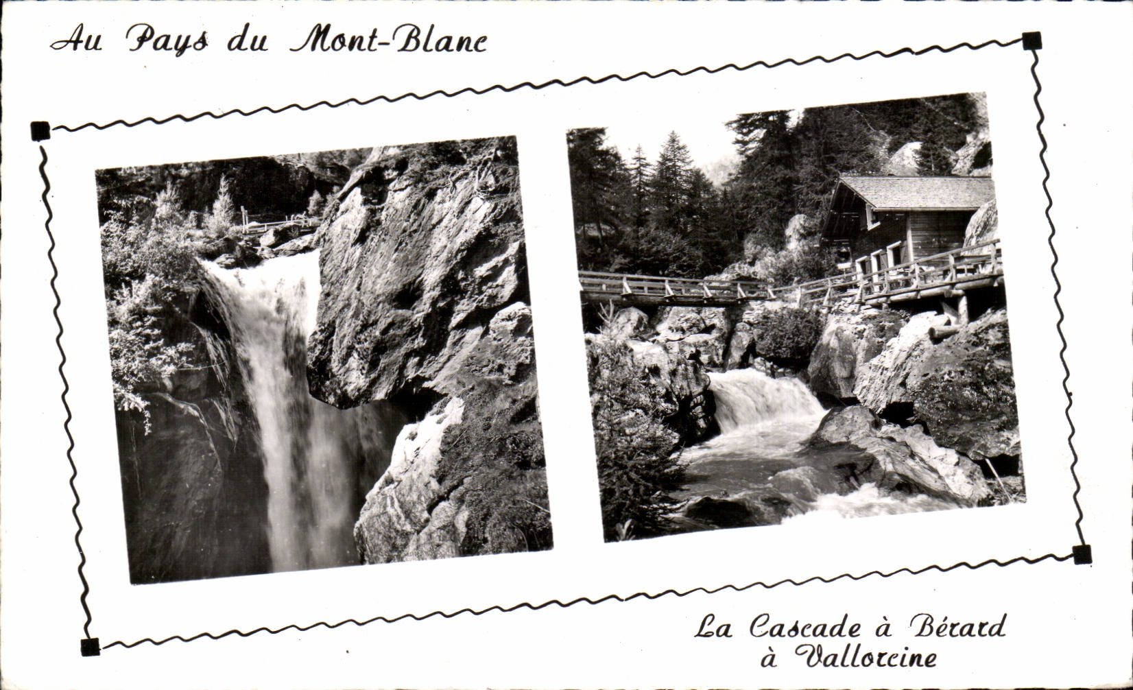 CPSM Mont Blanc the cascade has Berard has Vallorcine