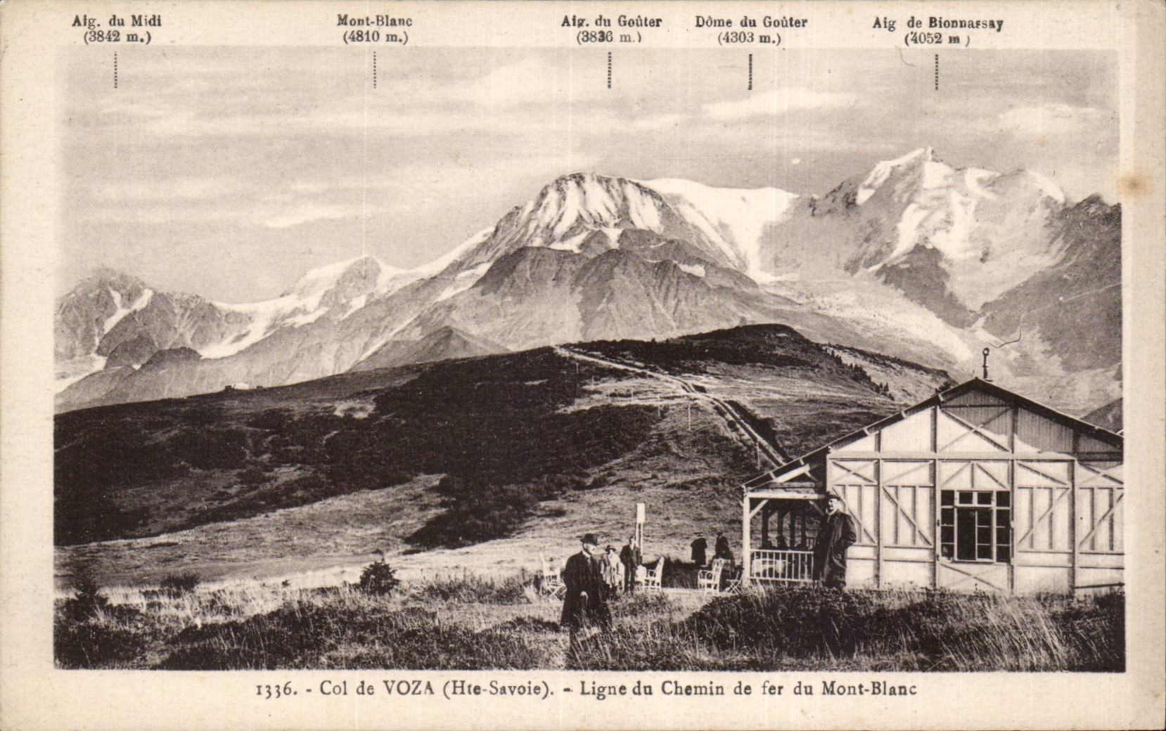 CPA Collar of Voza railway line of Mont Blanc