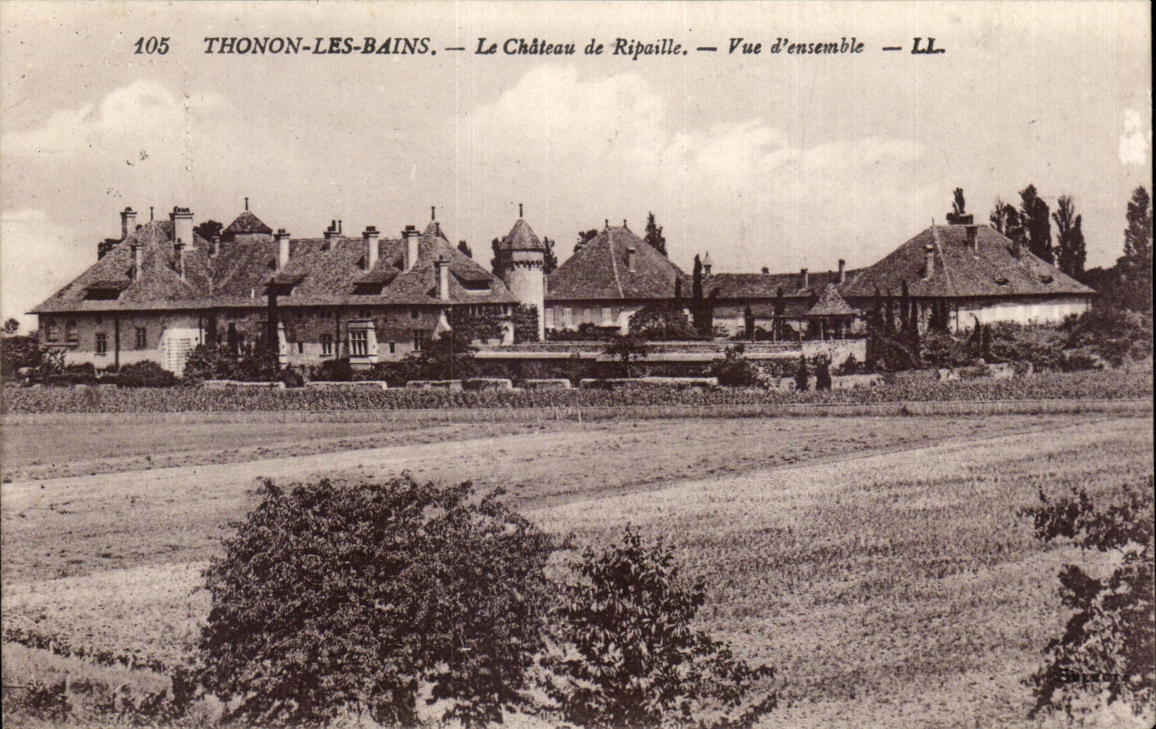 CPA Thonon les Bains the castle of Overall picture Feast