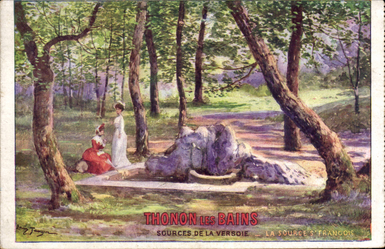 CPA Thonon les Bains Sources of Versoie Source St François
