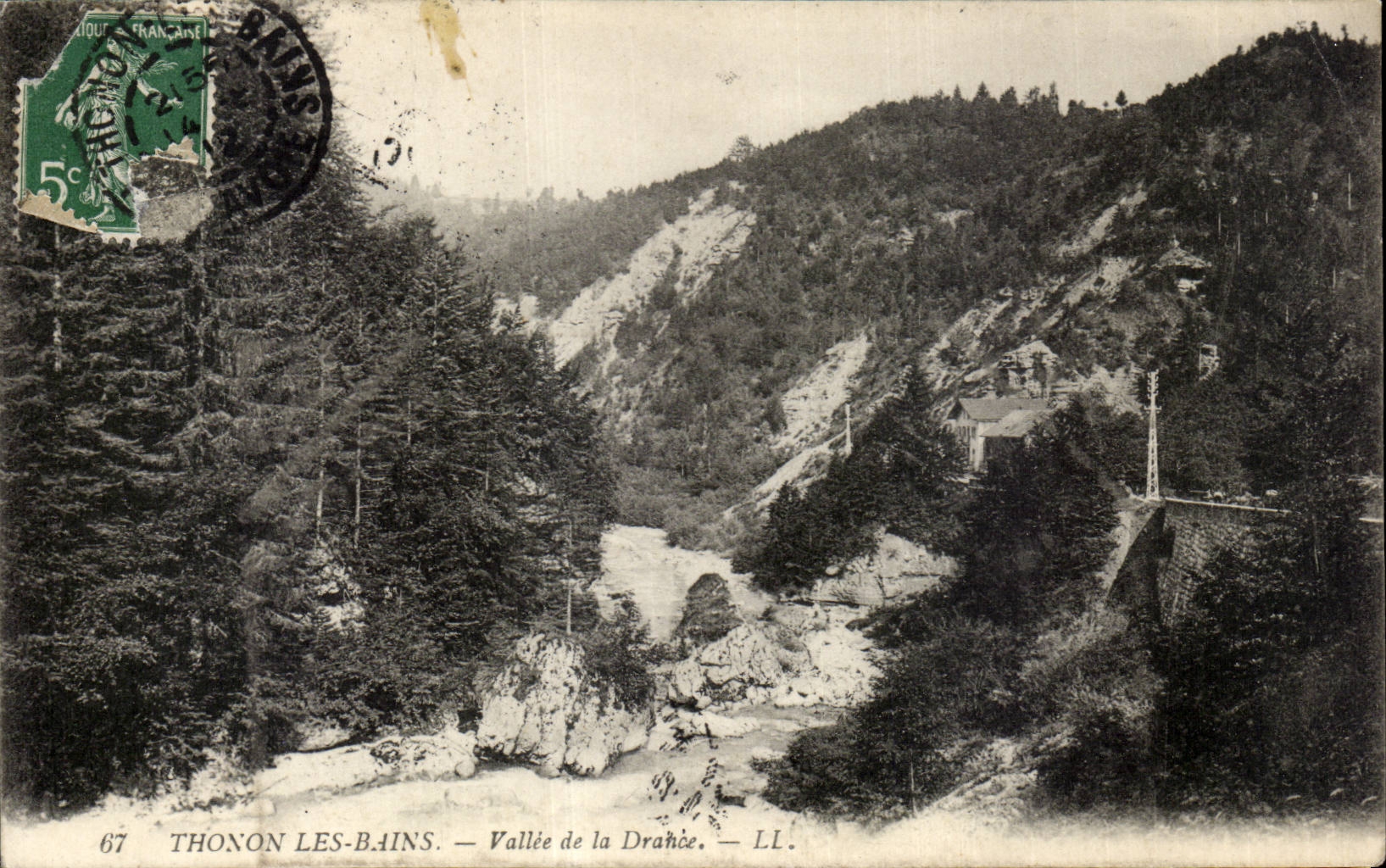 CPA Thonon les Bains Valley of Drance