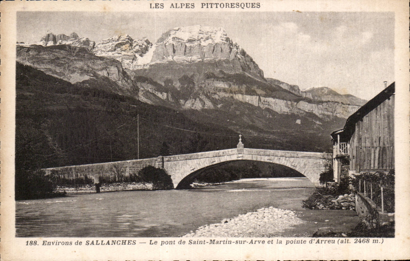 CPA Surroundings of Sallanches Le bridge of Saint Martin on Avre and the point of Arreu
