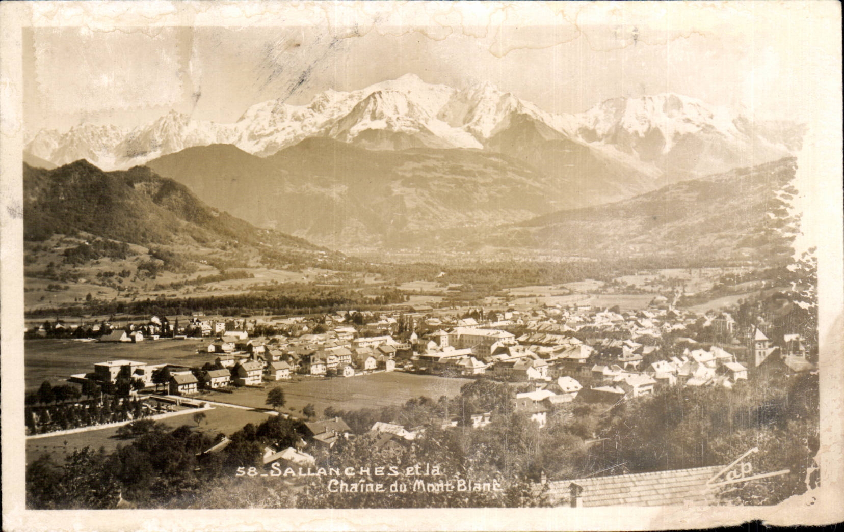 CPA Sallanches La chaine du Mont Blanc