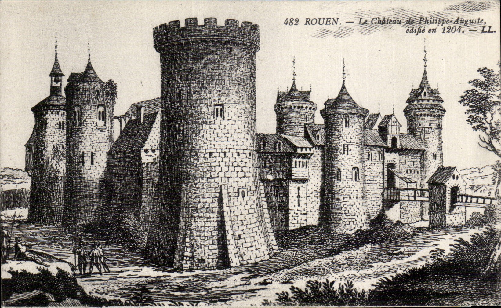 CPA Rouen Le castle of Philippe Auguste