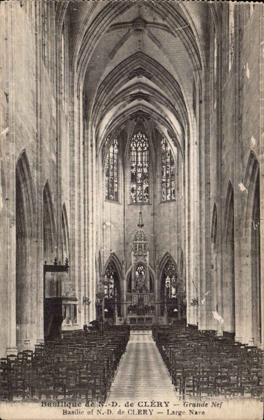 CPA Basilica of ND of Clery Great nave