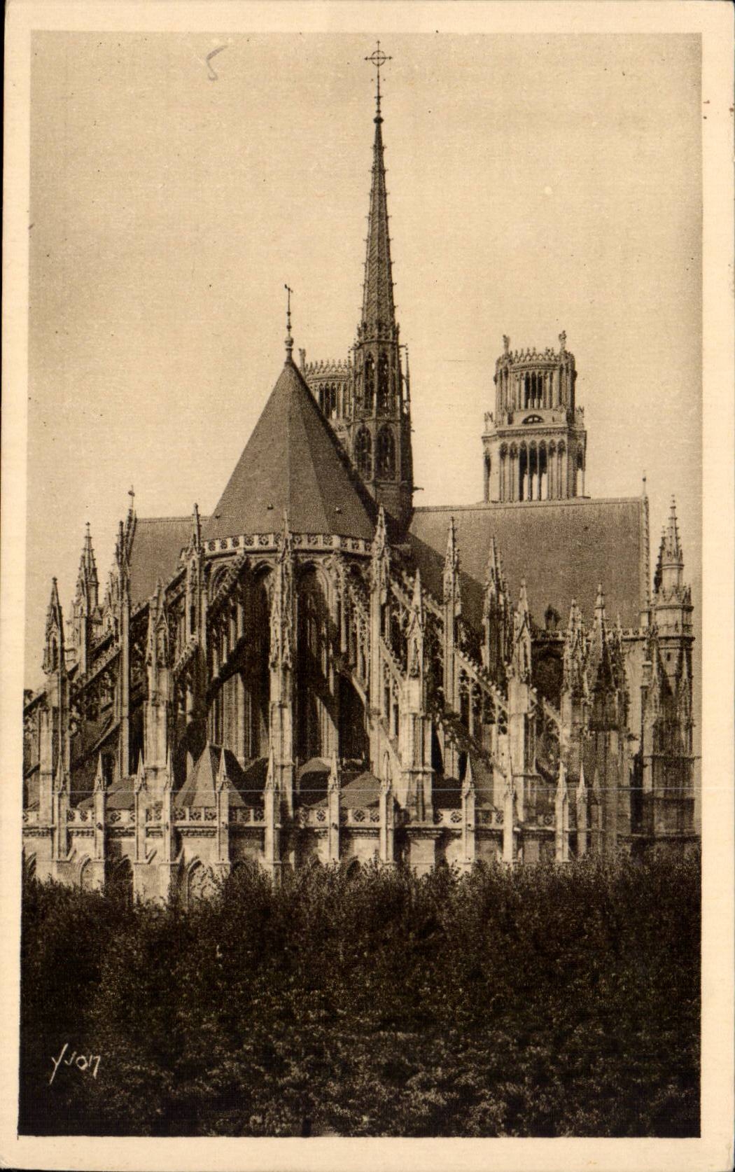 CPA Orleans Apse of the cathedral Sainte Cross