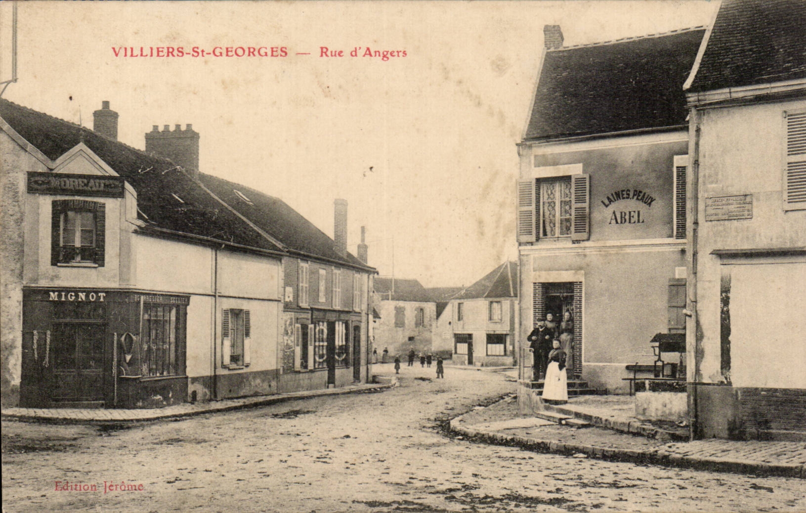 CPA Villiers St Georges Street Of Angers