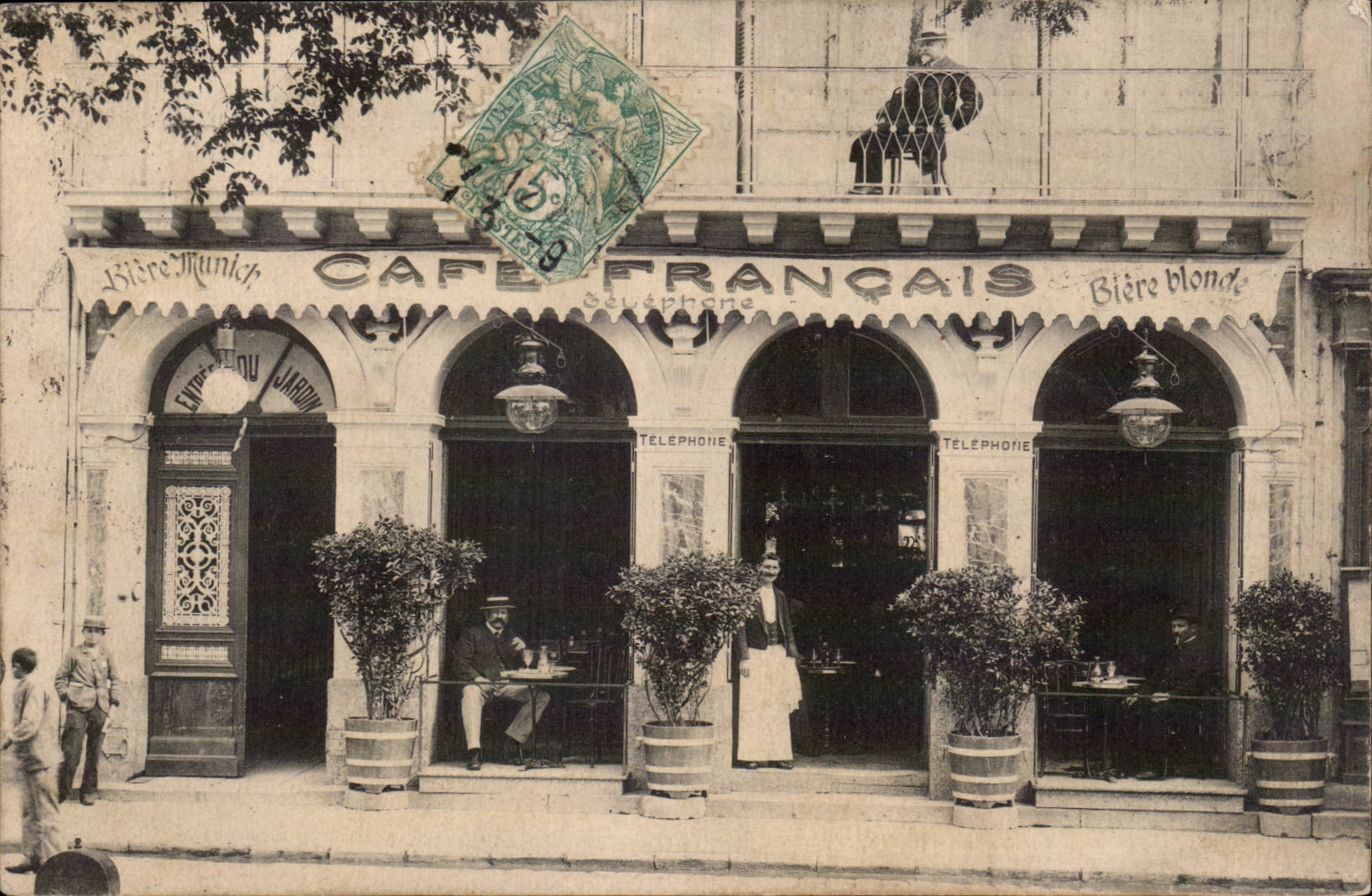 CPA French Cafe Places Colbert has Rochefort